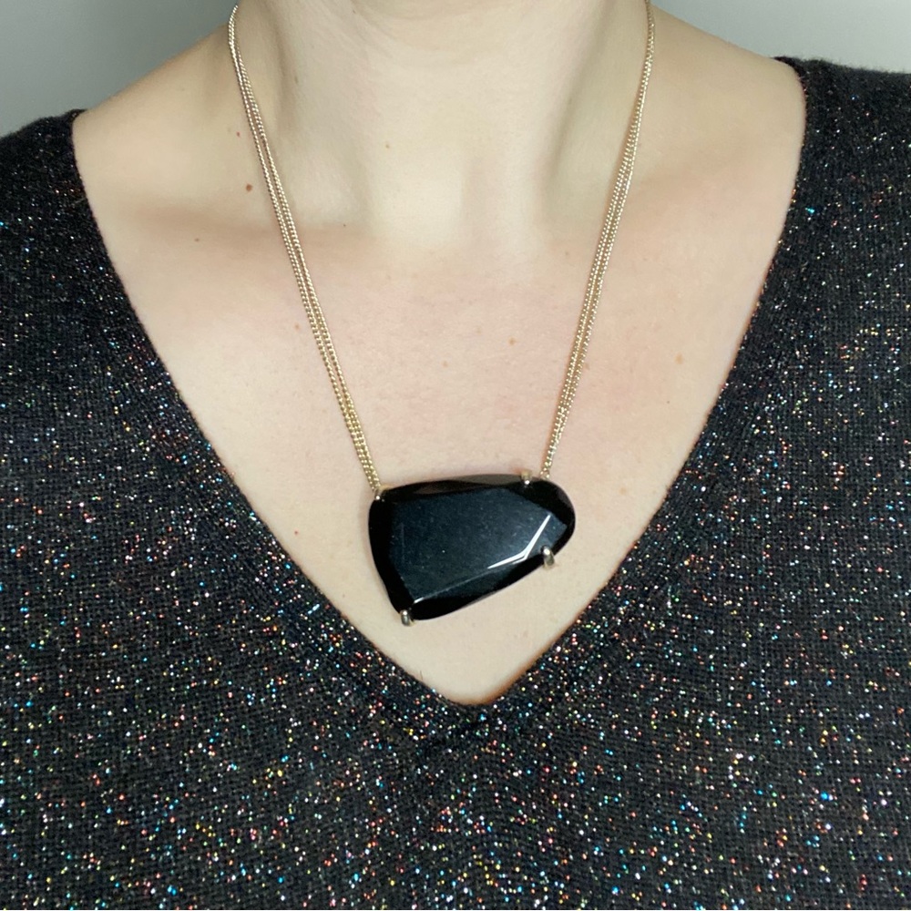Kendra Scott Black Maude Necklace